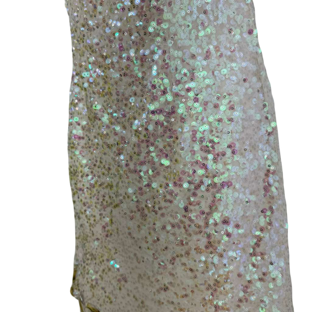 Alyce Paris Womens Sequin Mini Backless One Shoulder Prom Formal Dress Gown sz 4 - Picture 6 of 16